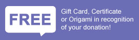 FREE Gift Card, Certificate or Origami